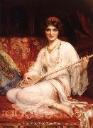 William Clarke Wontner The Dancing Girl oil on canvas